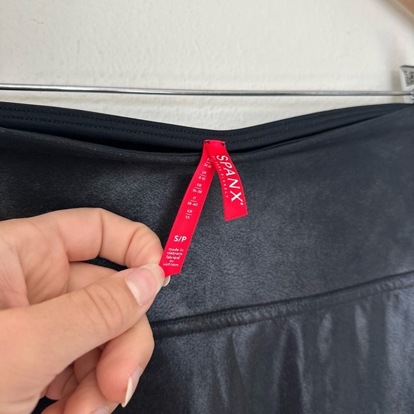 SPANX Faux Leeather Shaping Leggings - Picture 2 of 7